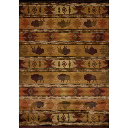 Pure Country Weavers Grande - United Weavers Big Timber Buffalo Country Lodge Woven Polypropylene Area Rug or Runner