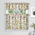 thumbnail image 2 of Psychedelic Kitchen Curtains Set, Rod Pocket Tier and Valance, Trippy Mushroom Kitchen Curtains for Nursery and Living Rooms, 2 of 6