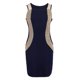 thumbnail image 2 of Vestido ajustado sin mangas Hugo de verano para mujer Azul L, 2 of 10