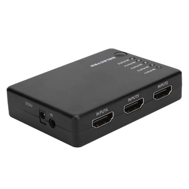 Commutateur d'Interface Multimédia Haute Définition à Distance Commutateur d'Interface Multimédia Haute Définition 5 en 1out Adaptateur Convertisseur d'Interface Multimédia Haute Définition