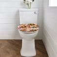 thumbnail image 2 of ZIATUBLE Sunflower Toilet Lid Seat Cover Butterfly Flower Toilet Lid Covers for Bathroom Roud Toilet Seat Cover Protector Universal Toilet Seat Covers Machine Washable Lid Covers, 2 of 6
