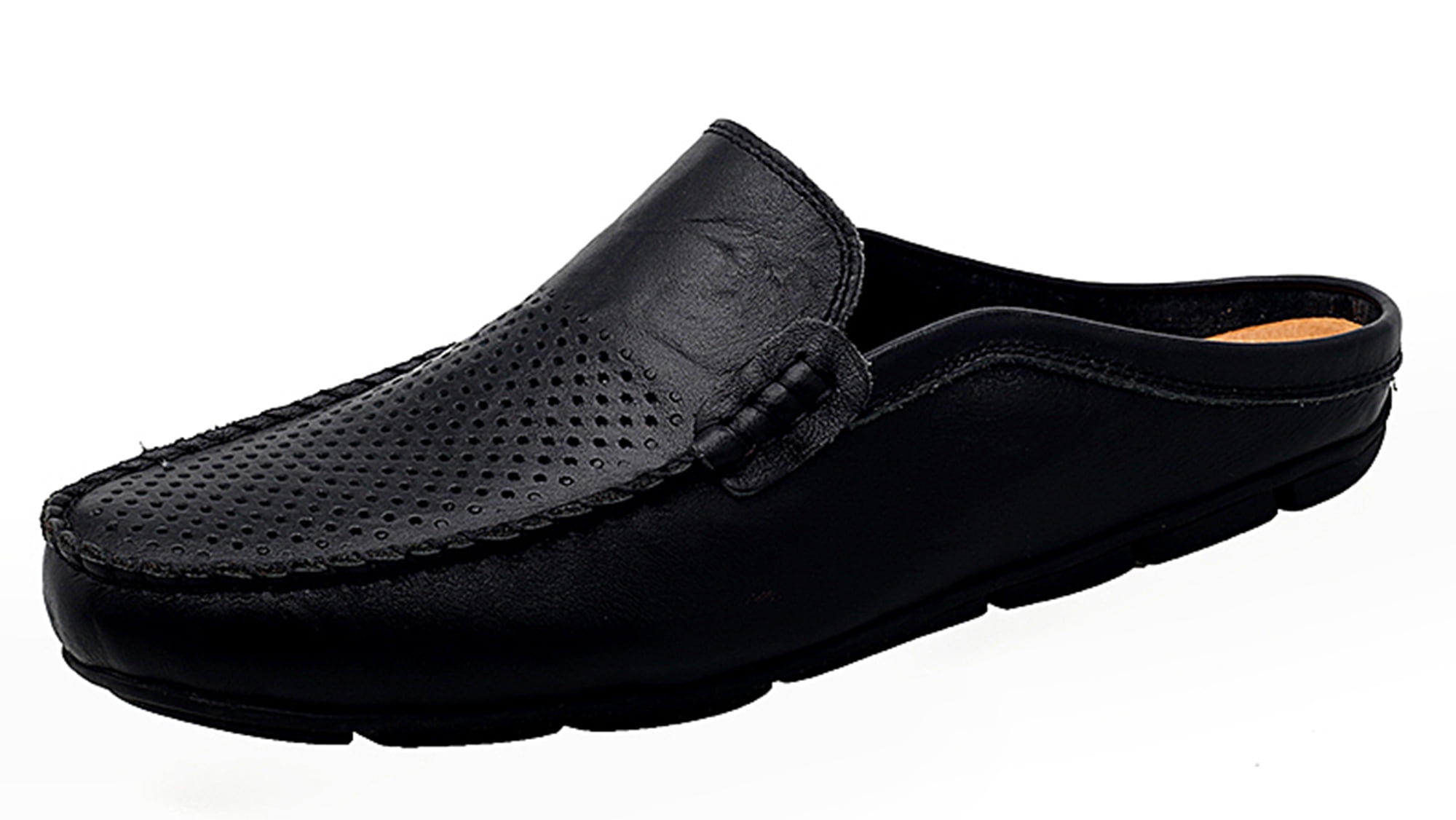 go-tour-mens-mules-clog-slippers-breathable-punching-leather-slip-on