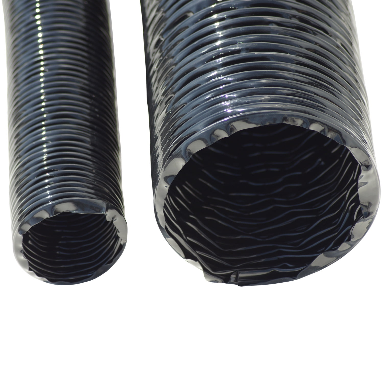 Rubber-Cal  XPU 708 - PU Flexible Duct - Black - 2" x 12ft