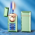 thumbnail image 5 of Torch Lighter, Cool Mecha Design Dual Flame Lighter, Refillable Butane Lighter with Visible Gas Window, Windproof Adjustable Jet Flame and Soft Flame, Great Gifts for Men, 5 of 7