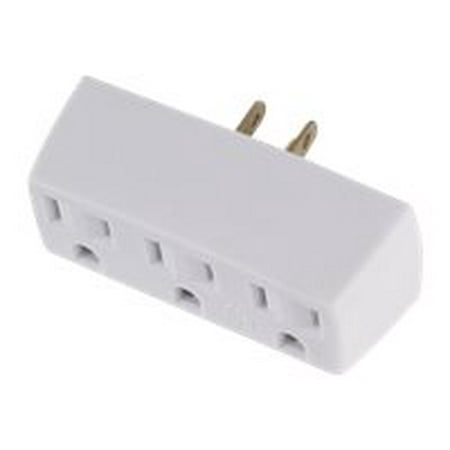 GE 3-Outlet Grounded Tap - Surge protector - AC 125 V - output connectors: