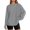 Grey, variant on Womens Long Sleeve Oversized T Shirts Basic Solid Color Crewneck Workout Tee Tops 2025 Fall Winter Loose Fit Casual Stylish Workout Clothes Grey S
