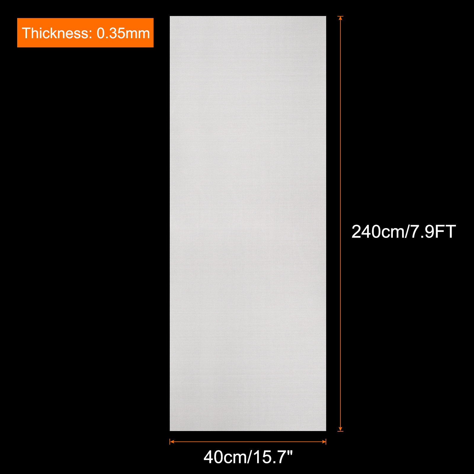 Unique Bargains Silicone Heat Resistant Non-Stick Pastry Baking Mats 15.7IN x 7.9FT White