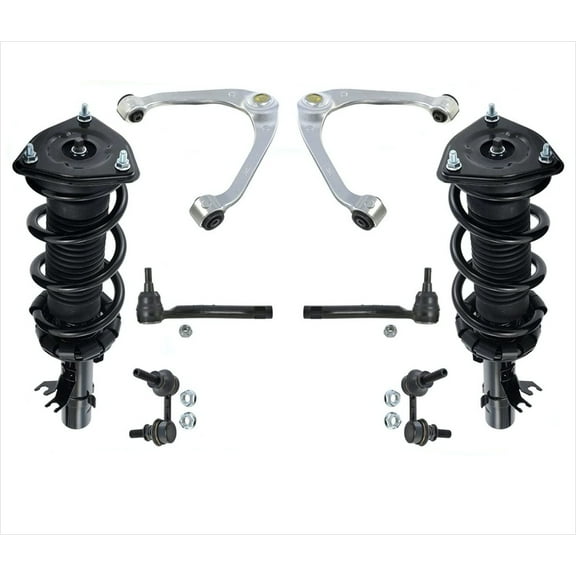 Front Struts Control Arms 8 Pcs For 07-08 G35X 11-12 G25X 4DR All Wheel Drive