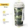 thumbnail image 4 of Camouflage 18oz Double Drinking Coffee Mug – Vacuum Insulated Stainless Steel Travel Cup with Leakproof Lid, 316 Steel Thermos Tumbler for Hot & Cold Beverages, 4 of 6