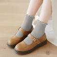 thumbnail image 4 of YWC-6 Pairs of Ruffle Socks Women, Ruffle Turn-Cuff Casual Cute Girl Ruffle Socks Breathable Cool Ruffle Ankle Socks, 4 of 4