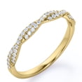 thumbnail image 1 of JeenMata Alianza de Boda con Diseño de Media Eternidad con Pavé de Diamantes Redondos de 0,15 Quilates en Oro Amarillo de 10 K, 1 of 5