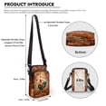 thumbnail image 6 of HELLHERO Polyester Women Crossbody Bag Adjustable Shoulder Strap Travel Crossbody Purse for Casual Use(Flamingo and Hippo Friendship), 6 of 7