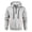 04-Light Gray, variant on Men's Hoodies Casual Pullover Hooded Sweatshirt Long Sleeve Quarter Zip Hoody Tops With Kangaroo Pocket Dark Gray 5XL