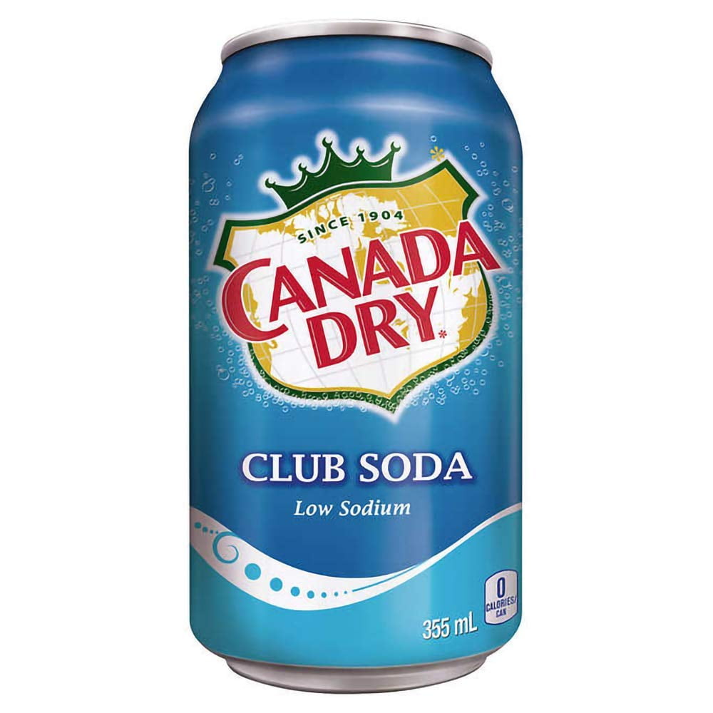 Canada Dry Club Soda Sparkling Seltzer Water, 12oz Can (Pack of 15, Total of 180 Oz) Part Drink