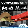 thumbnail image 6 of Mega Cargo Control USA 2” x 24” Off-Road Axle Tie-Down Straps (4-Pack) - WLL: 3333 lbs - Red, 6 of 7