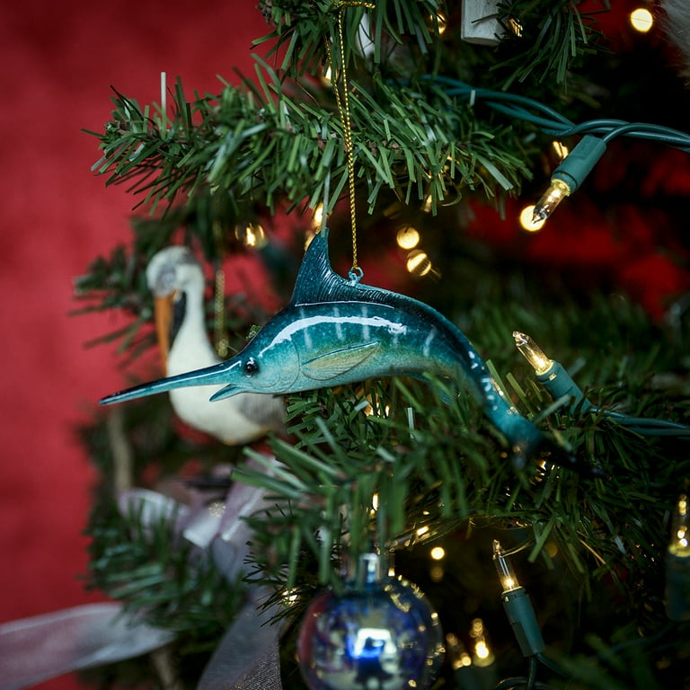 Hang Swordfish Christmas Tree Ornament Fishing Gift Nautical Holiday Xmas Decor Hang Swordfish Christmas Tree Ornament Fishing Gift Nautical Holiday Xmas Decor