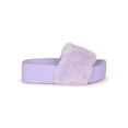 thumbnail image 2 of Liliana Faux Fur Platform Slide Sandal 20265, 2 of 6