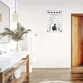 thumbnail image 2 of Would Poop Here Again - Funny Five Star Rating Bathroom Sign Decor - Indoor Outhouse Bathroom Door Wall Art 8 x 12 Inch (209), 2 of 13
