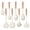 Snow White, variant on Silicone Kitchen Utensils Set with Natural Beechwood Handles, Non-Stick Heat Resistant Cooking Tools, Spatula and Soup Ladle Set for Home Kitchen, Nordic Grey, 2-Piece