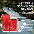 thumbnail image 2 of 30D Nylon Waterproof Storage Sack for Camping, Hiking and fishing- Roll Top Closure-Portable Waterproof Dry Bag-Keeping Luggage Dry and Organized(5L/Red), 2 of 5