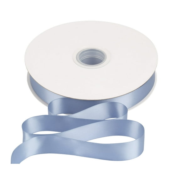 Joycrosso 1 Inch French Blue Solid Satin Ribbon, 100 Yards Double Faced Satin for Gift Wrapping Floral Bouquets Wedding Party Decoration