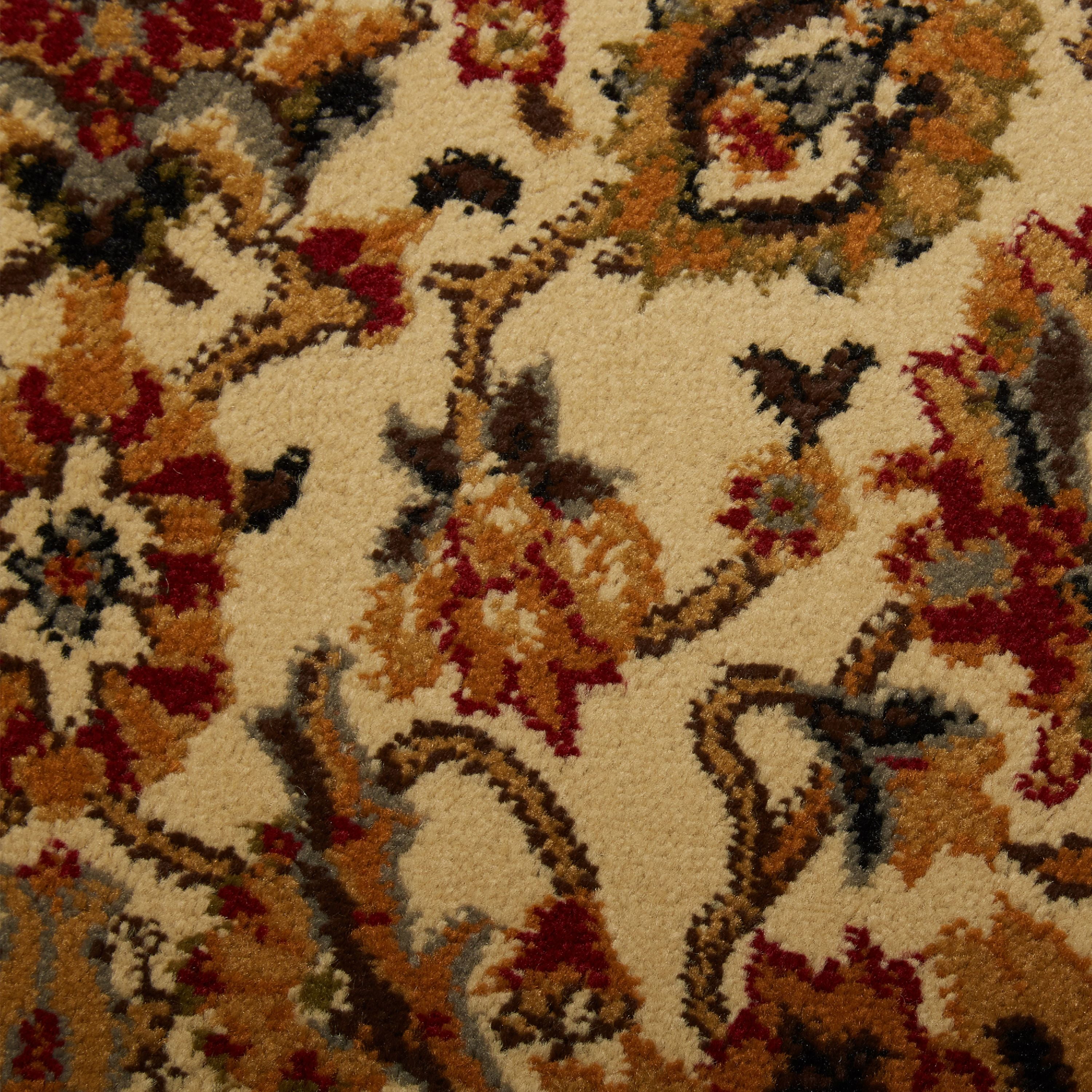 Home Dynamix Royalty Elati Traditional Ornate Damask Area Rug, Ivory/Beige, 5'2"x7'2"
