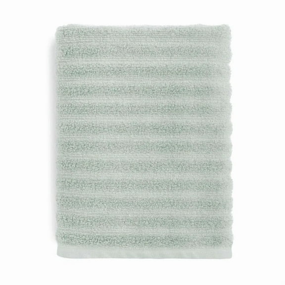 Performance Textured Bath Towel, 30" X 54", Soft Sea