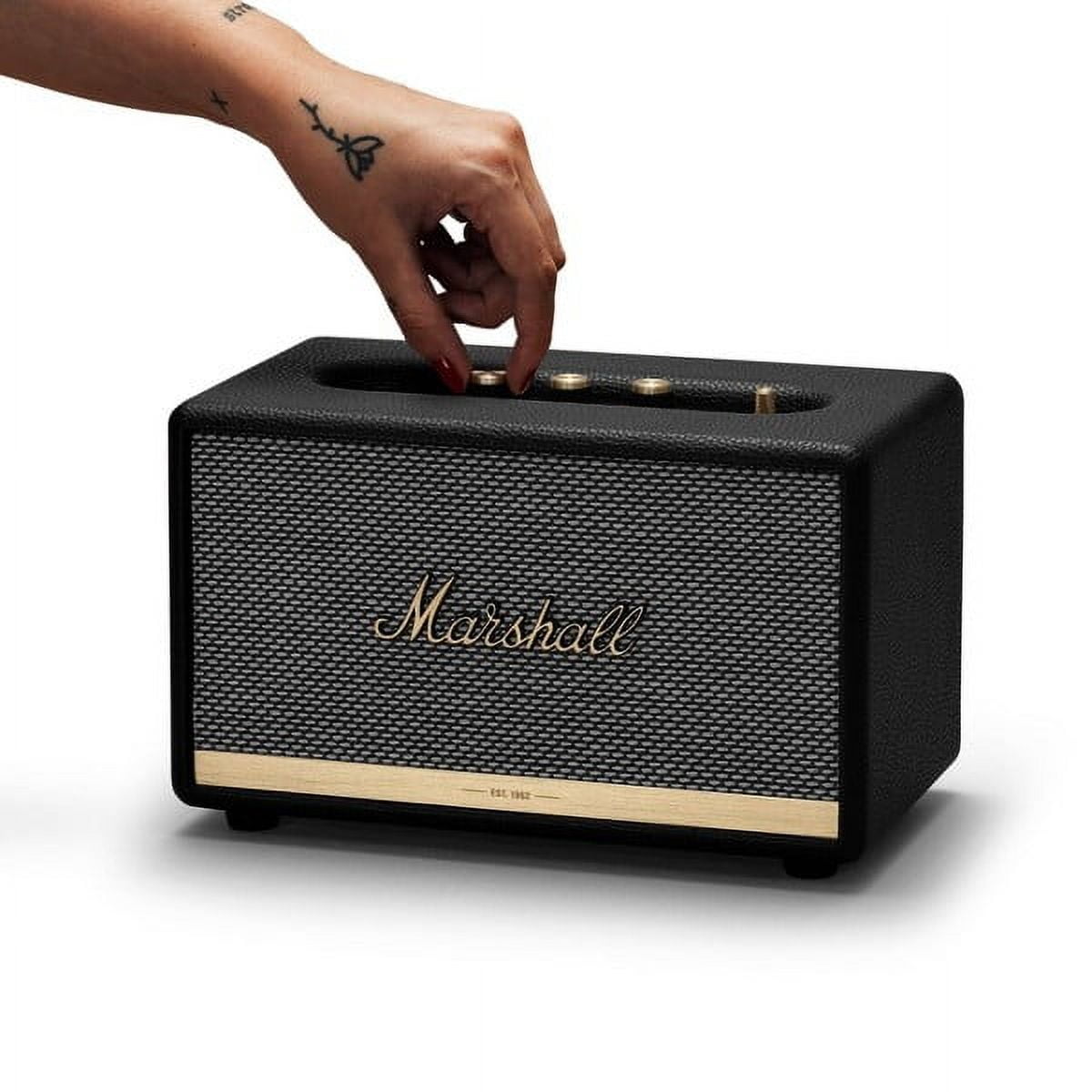 Restored Marshall Acton II Wireless Bluetooth Speaker Black Restored Marshall Acton II Wireless Bluetooth Speaker Black