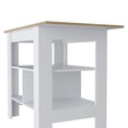 thumbnail image 2 of 3-Shelf Kitchen Island,Storage Island with Open Shelf, 2 of 5