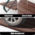 thumbnail image 4 of 24 Pack DIY Interlocking Deck Tiles,12"x24" Plastic Waterproof Outdoor Patio Tiles,All Weather Use, Patio Floor Decking Tiles for Porch Poolside Balcony Backyard,Brown, 4 of 8