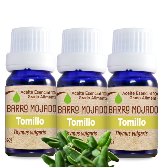 PAQ. 3 ACEITES ESENCIALES TOMILLO GRADO ALIMENTICIO 100% NATURAL