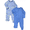 Polished Blue, variant on Wonder Nation Organic Cotton Baby Two-Way Zipper Footed Sleep N Play Pajamas, 2-Pack, Sizes Preemie–6/9 Months