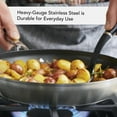thumbnail image 3 of KitchenAid 12-Inch 3-Ply Base Stainless Steel Nonstick Frying Pan, Brushed Stainless Steel, 3 of 5