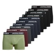 thumbnail image 1 of JACK&JONES Boxers para hombre, paquete de 10 - JACTIMOTHY SOLID TRUNKS 10 PACK, boxers, algodón elástico Negro/Gris/Verde/Rojo M (Medium), 1 of 7