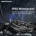 thumbnail image 2 of HUANCHAIN Rallonge Noire Intérieure Extérieure 100 Pi Étanche, Calibre 16/3 Flexible Résistant au Froid pour Appareil, 10A 1250W 16AWG, 2 of 9