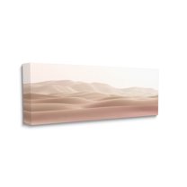 Stupell Industries Pink Sunburnt Sandy Dessert Distant Hills Landscape, 17 x 40, Design by Kim Allen