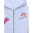 thumbnail image 3 of 365 Kids by Garanimals Girls Zip Up Hoodie, Sizes 4-10, 3 of 3