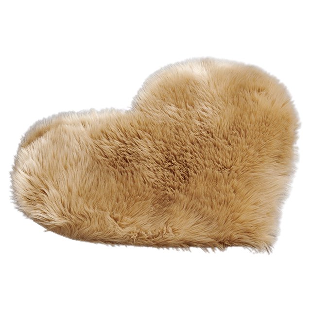 LCXmlly Pencil Bag Strong Water Absorption Rug Mat Love Heart Shape NonSlip Acrylic Fluffy Carpet