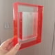 thumbnail image 1 of Marco de fotos acrílico de color Marco de fotos transparente de doble cara Marco de fotos de mesa con clip de 6 pulgadas Marco de fotos montado en póster Marco de fotos hueco para pared, 1 of 6