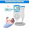thumbnail image 4 of Doppler fetal casero azul, monitor cardíaco de bolsillo para el latido del corazón Doppler del bebé para el embarazo y la prueba transparente, 4 of 4