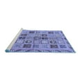 thumbnail image 2 of Ahgly Company Machine Washable Indoor Rectangle Oriental Blue Modern Area Rugs, 4' x 6', 2 of 4