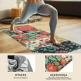 thumbnail image 4 of Pioneer Flower Floral Print Pattern Hot Yoga Mat Towel Non Slip for Hot Yoga - Quick-Drying Yoga Mat Cover with 4 Corner Pockets with Travel Bag - Hot Yoga Towel Non Slip 74"x26", 4 of 6