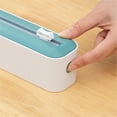thumbnail image 5 of KDFWDM Sturdy Food Cling Wrap Film Cutter, Refillable Magnetic Plastic Wrap Dispenser with Slide Cutter, Press and Seal Plastic Wrap, Plastic Wrap Dispenser with Cutter, Roll BPA Free Plastic Wrap, 5 of 7