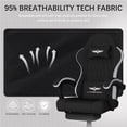 thumbnail image 3 of LaoGeoRon Gaming Chairs for Adults, Ergonomic Fabric Gaming Chair with Footrest and Lumbar Support, High Back Computer Gaming Chair for Home Office, 3 of 8