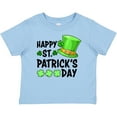 thumbnail image 3 of Inktastic Happy St. Patrick's Day Green Hat and Clovers Boys or Girls Baby T-Shirt, 3 of 5