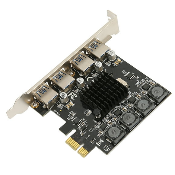 Carte d'Extension USB Port PCI Eto, PCIE vers USB Expansion US Gpbs PCI Express Carte PCIEES Hub Construit pour l'Avenir