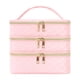 thumbnail image 1 of Neceser organizador de cosméticos para acampar, para mujeres, adolescentes y niñas. Rosa, 1 of 8