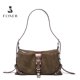 thumbnail image 2 of Bolso de hombro de piel sintética Lindejuan FOXER para mujer con correa ajustable, 2 of 4