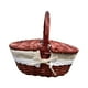 thumbnail image 2 of Cesta de picnic decorativa de mimbre para exteriores, estilo vintage, para playa y campo 40x30x20cm, 2 of 8