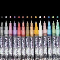 Pintar Art Metallic Acrylic Paint Art Marker, Fine Point, Assorted colors, 14 Count